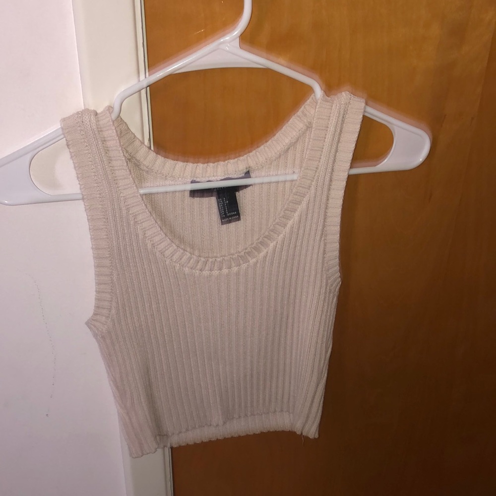 Tan/ Cashmere Crop Top